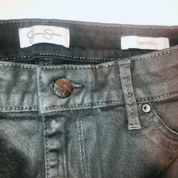Jessica Simpson Super Skinny Mid Rise Jean 6/28 - Picture 2 of 7